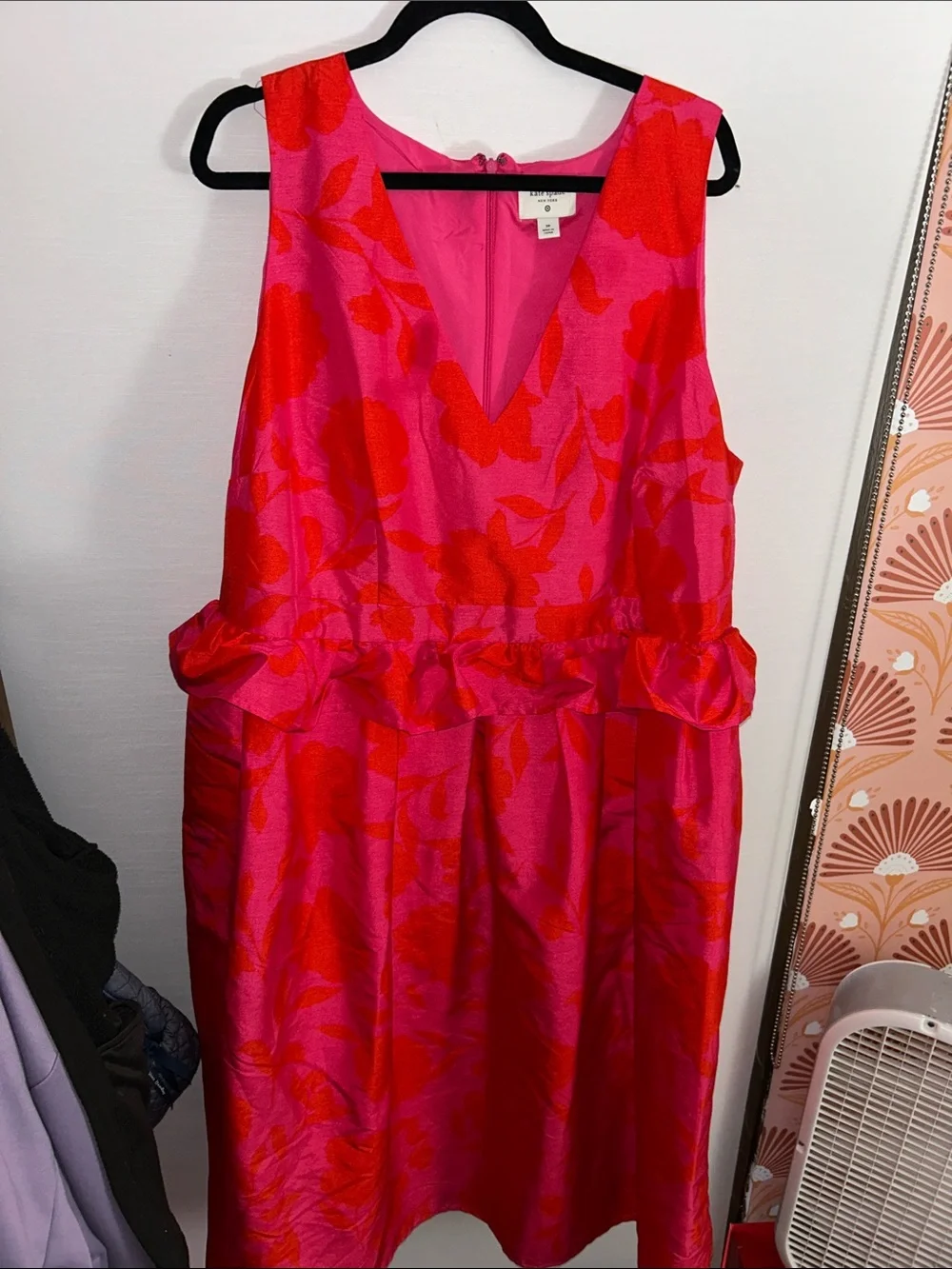 kate spade Hot Pink and Red Floral Dress